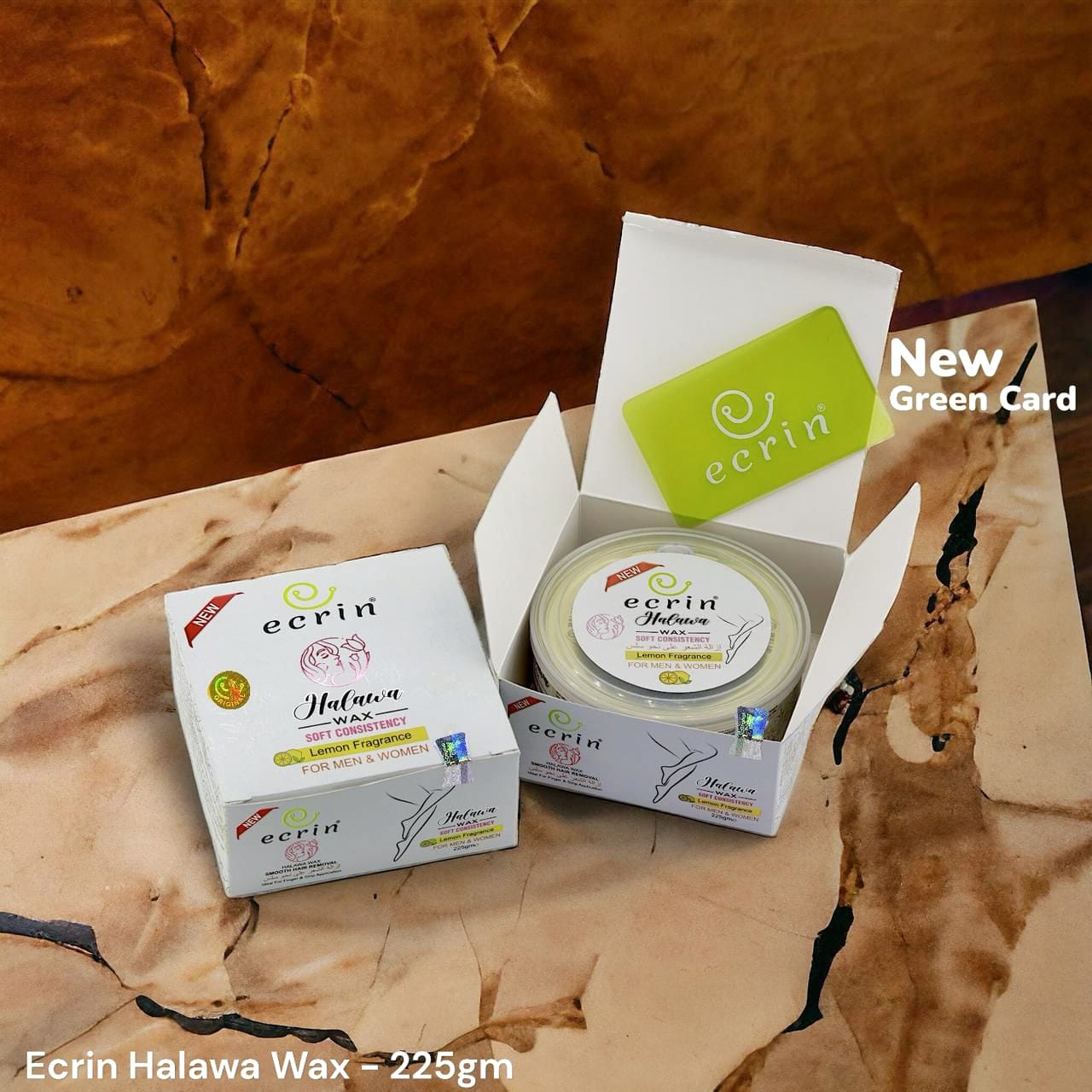 Ecrin Halawa Wax 100% Lemon & Sugar Base | Free Applicator Card